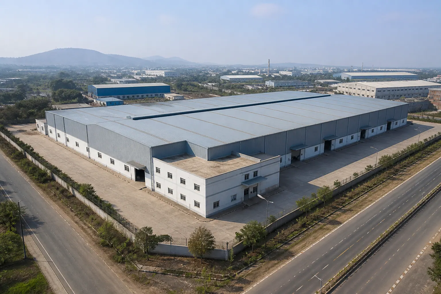 Artistic impression of 4,500 Sq.M Industrial Plot with 47,000 Sq.Ft Built-Up, Satpur, Nashik